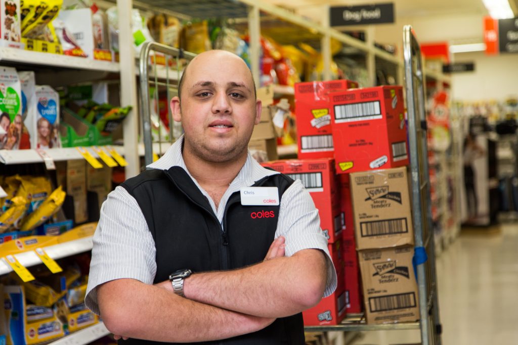 worker at Coles